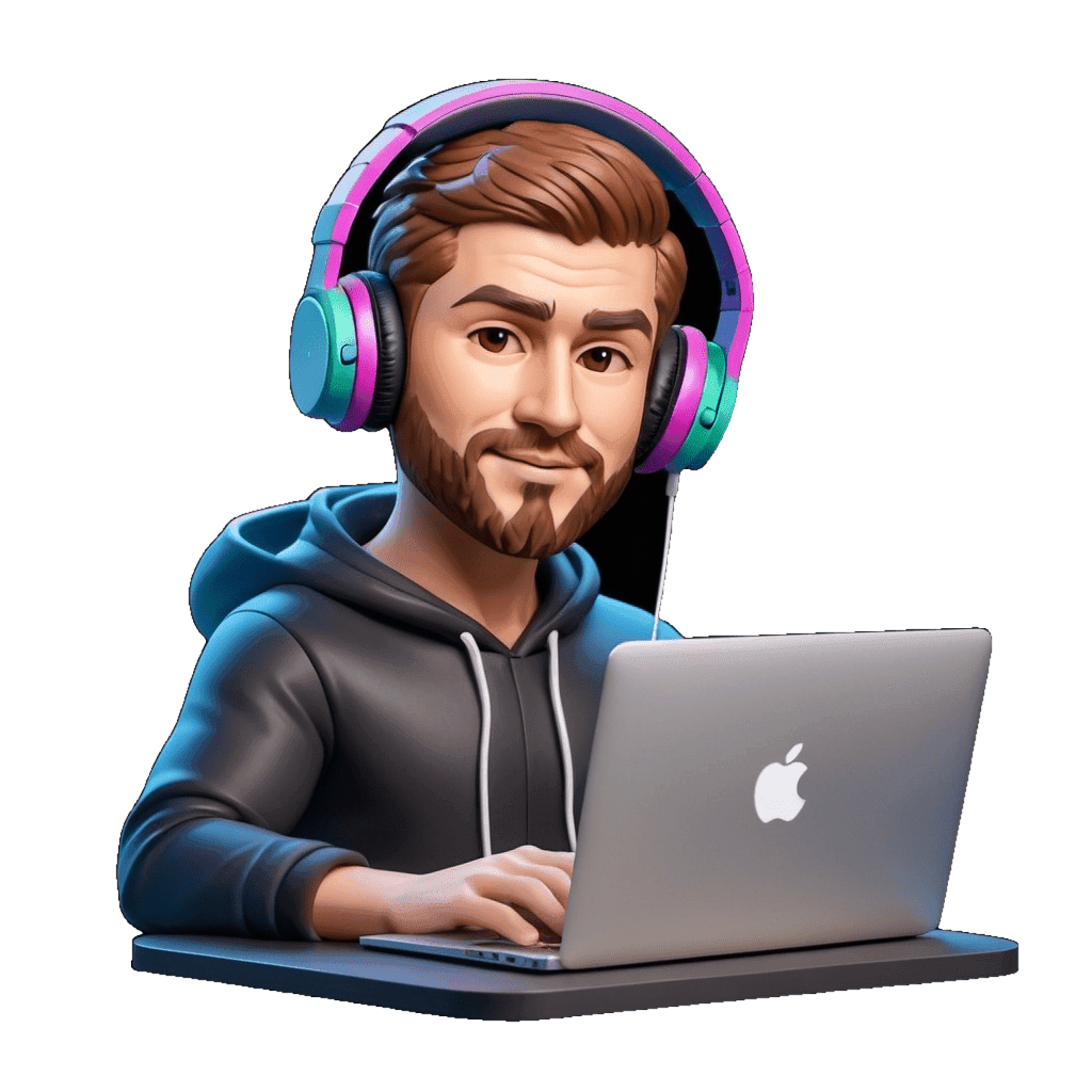 Illustration of Oleg Savelev working